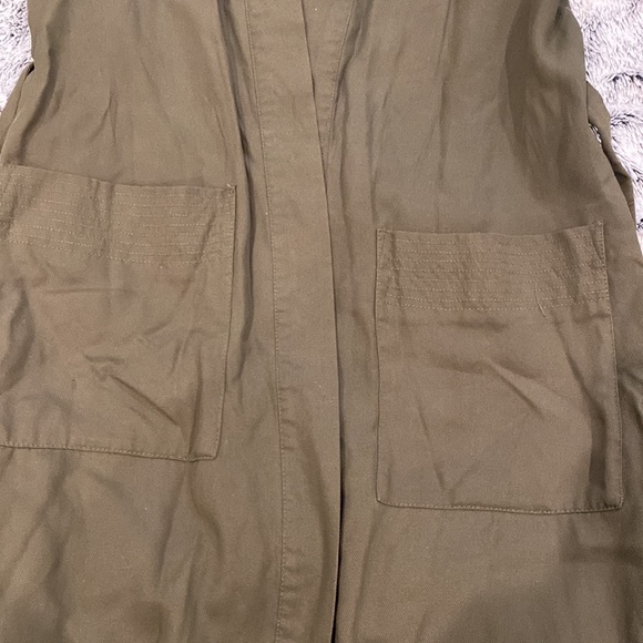 🔴SOLD🔴 Forever 21 army green kimono/trench - Picture 7 of 8